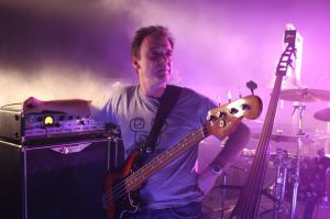 Guy Pratt with electric and upright basses